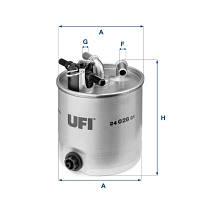 Фільтр паливний Nissan Qashqai / Qashqai +2 I (J10, NJ10, JJ10E) 1.5 2006.11 - 2014.04 (UFI 24.026.01)