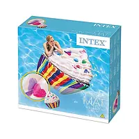 Надувной плотик Intex 58770 Кекс (142x135 см) Cupcake Mat