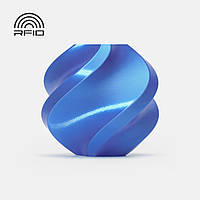 PLA-пластик Silk шовковий Bambu Lab Filament Blue з RFID чіпом для 3D-принтера (13601) 1.75 мм LA0023 1 кг