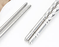 Багаторазові палички для суші із нержавіючої сталі. Японські палички для їжі. Металеві палички 1 пара, фото 3