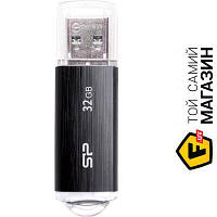 Флешка USB 2.0 Silicon-Power Ultima U02 32GB Black (SP032GBUF2U02V1K)