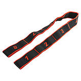 Стрічковий еспандер для розтяжки з петлями 92х4 см E5425, фото 2