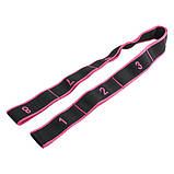 Стрічковий еспандер для розтяжки з петлями 92х4 см E5425, фото 5