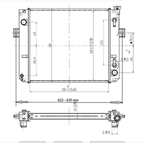 Радіатор навантажувача TCM FD15T19/4LB1 № 219N2-10101, 219N210101, фото 4