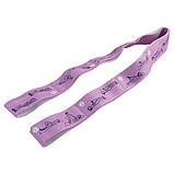 Стрічковий еспандер для розтяжки з петлями 92х4 см E5430, фото 4