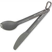 Набір туристичних столових приборів Sea To Summit Alpha Light Cutlery Set (Grey)