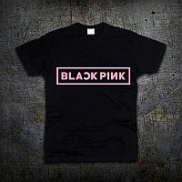 Футболка Fruit of the Loom Лого Black Pink K-POP Черная 104 см (7121) TS, код: 7584584