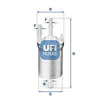 Фильтр топливный Skoda Octavia II Combi (1Z5) 1.6 2004.02 - 2013.06 (UFI 31.833.00)