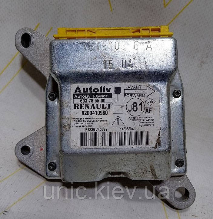 Блок керування AirBag Renault Espace 4 б/в 8200410980