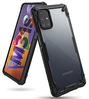 Накладка силіконова для смартфона Samsung Galaxy M31s, Ringke Fusion X, Black (RCS4835)
