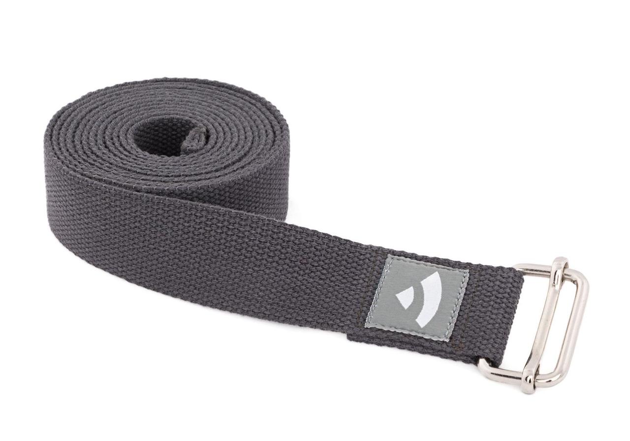 Ремінь для йоги Asana Belt Bodhi антрацит 250×3.8 см