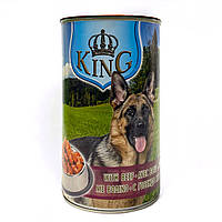 Консерва для взрослых собак KING DOG 1240 г говядина