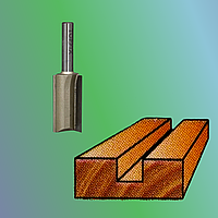 Фреза пазовая прямая с 2-мя ножами по дереву 080020-4 D 20 мм