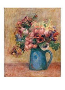 Листівка Pierre-Auguste Renoir — Vase of Flowers, c. 1889