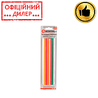 Комплект стрижнів клейових кольорових 7,4 мм * 200 мм, 12 шт. INTERTOOL RT-1032 YLP