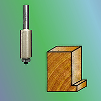 Фреза кромочная прямая для петель по дереву 10019 D 19 мм