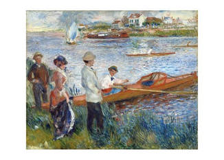 Открытка Pierre-Auguste Renoir - Oarsmen at Chatou, 1879