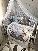 Комплект постельного белья Baby Comfort MyTeddy 7 элементов Мишки на месяце