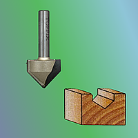 Фреза пазова галтельна V-образная 90° по дереву 19025 D 25 мм