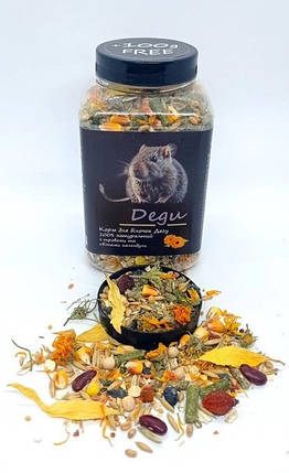 Корм Буся, Degu, Натуральный корм для кормления белок дегу, для ежедневного кормления 550 гр, фото 3