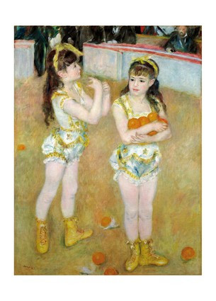 Открытка Pierre-Auguste Renoir - Acrobats at the Cirque Fernando (Francisca and Angelina Wartenberg), 1879, фото 1