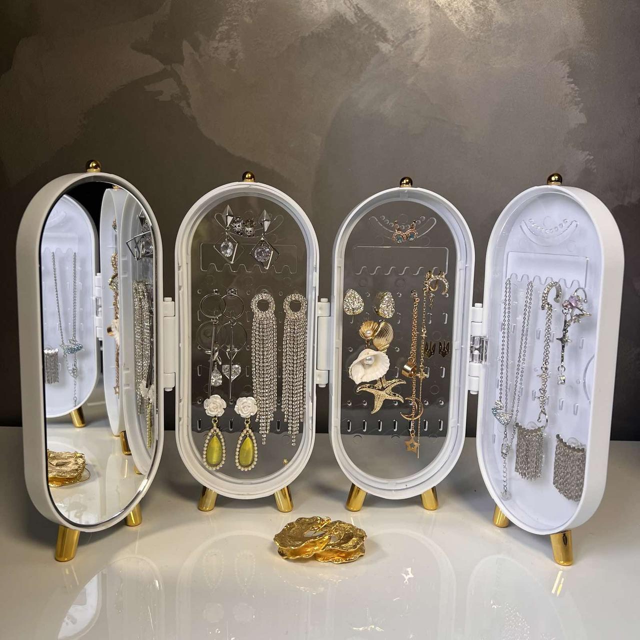 Скринька із дзеркалом для зберігання ювелірних прикрас Jewelry Storage Box