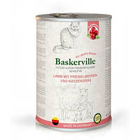 Baskerville Sensitive ЯГНЕНОК - КЛЮКВА И КОШАЧЬЯ МЯТА консервы для кошек