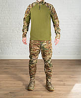 Тактический костюм мультикам рипстоп камуфляж комплект летней одежды