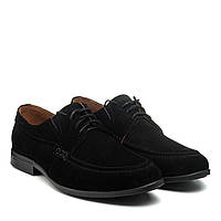 Туфли мужские черные замшевые на шнурках Zlett 39