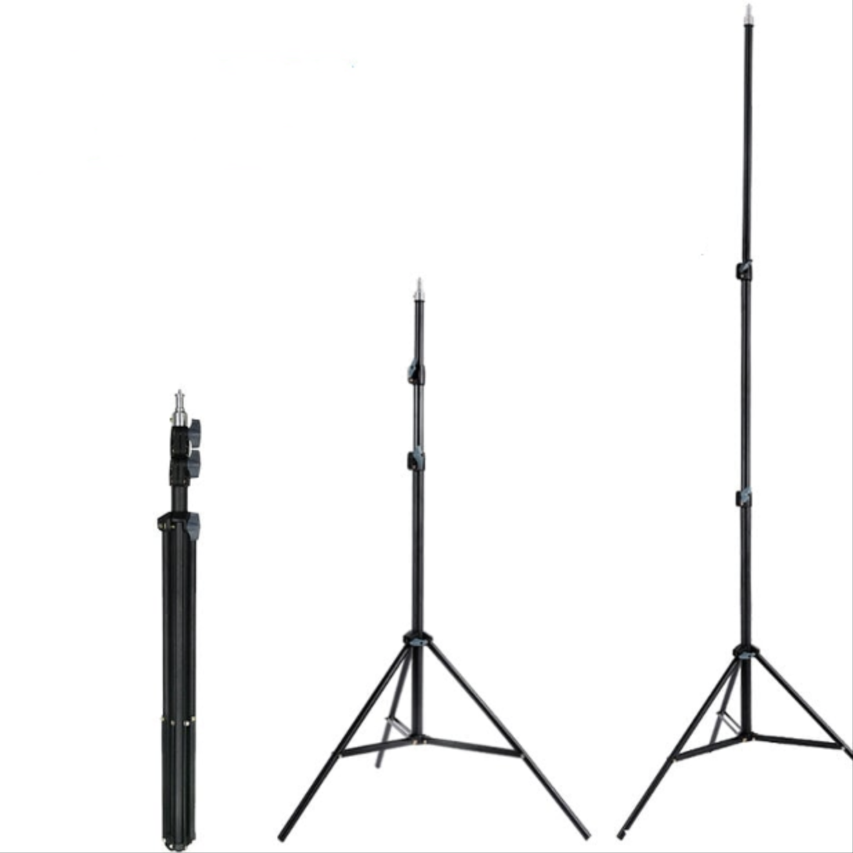 Штатив 210 см Jmary MT-75 з кріпленням 1/4 для LED лампи/камери/фотоапарата/GoPro Трипод Black