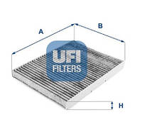 Фильтр салона угольный Skoda Octavia I Combi (1U5) 1.6 1998.07 - 2010.12 (UFI 54.109.00)