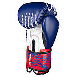 Боксерські рукавиці Phantom Muay Thai Blue 12 унцій (бинти в подарунок), фото 6