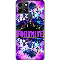 Силіконовий чохол бампер для Infinix Smart 6 з малюнком Fortnite Marvel Фортнайт Марвел