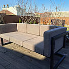 Диван ЛОФТ Престон + м'які, водонепроникні, комфортні, зі знімними чохлами подушки для офісу, дому, дачі, фото 2