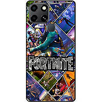 Силіконовий чохол бампер для Infinix Smart 6 з картинкою Фортнайт Fortnite