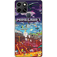 Силіконовий чохол бампер для Infinix Smart 6 гра Minecraft Майнкрафт