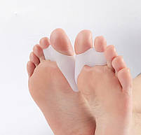 Фіксатор для пальця ноги. Подвійний гельовий фіксатор. Коректори для кісточки великого пальця, фото 3