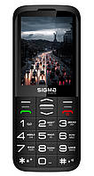 Мобільний телефон Sigma mobile Comfort 50 Grace, Black, 'бабусефон', 2 Mini-SIM, дисплей 2.8' кольоровий