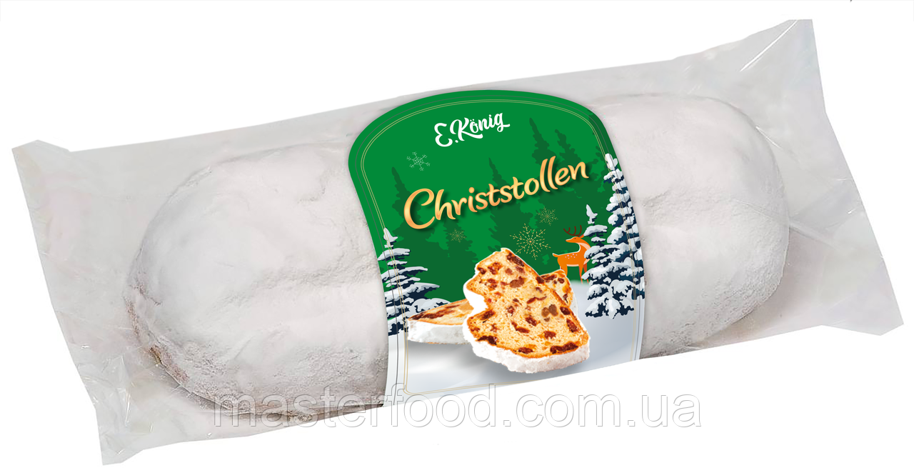 Штоллен Classic з родзинками 500г. KuchenMaster, фото 1