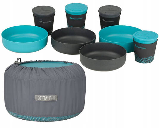 Набір туристичного посуду Sea To Summit DeltaLight Camp Set 4.4 (Pacific Blue/Grey), фото 1
