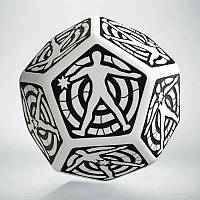 Кубик D12 Hit Location White & Black Die