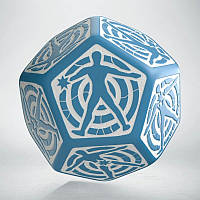 Кубик D12 Hit Location Blue & White Die