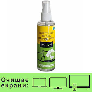 Засіб для чищення екрана ноутбука/монітора/телевізора/телефона 100 мл Patron