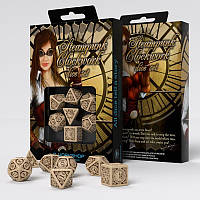 Набір кубиків Steampunk Clockwork Beige & brown Dice Set (7)