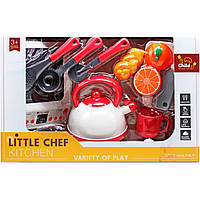 Плита на батарейках Little Chef с продуктами и посудой MIC (BC9004)