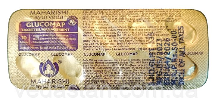 Глюкомап, Glucomap 10 tab