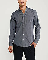 Мужская рубашка - рубашка Abercrombie & Fitch AF7153M L Темно-серый