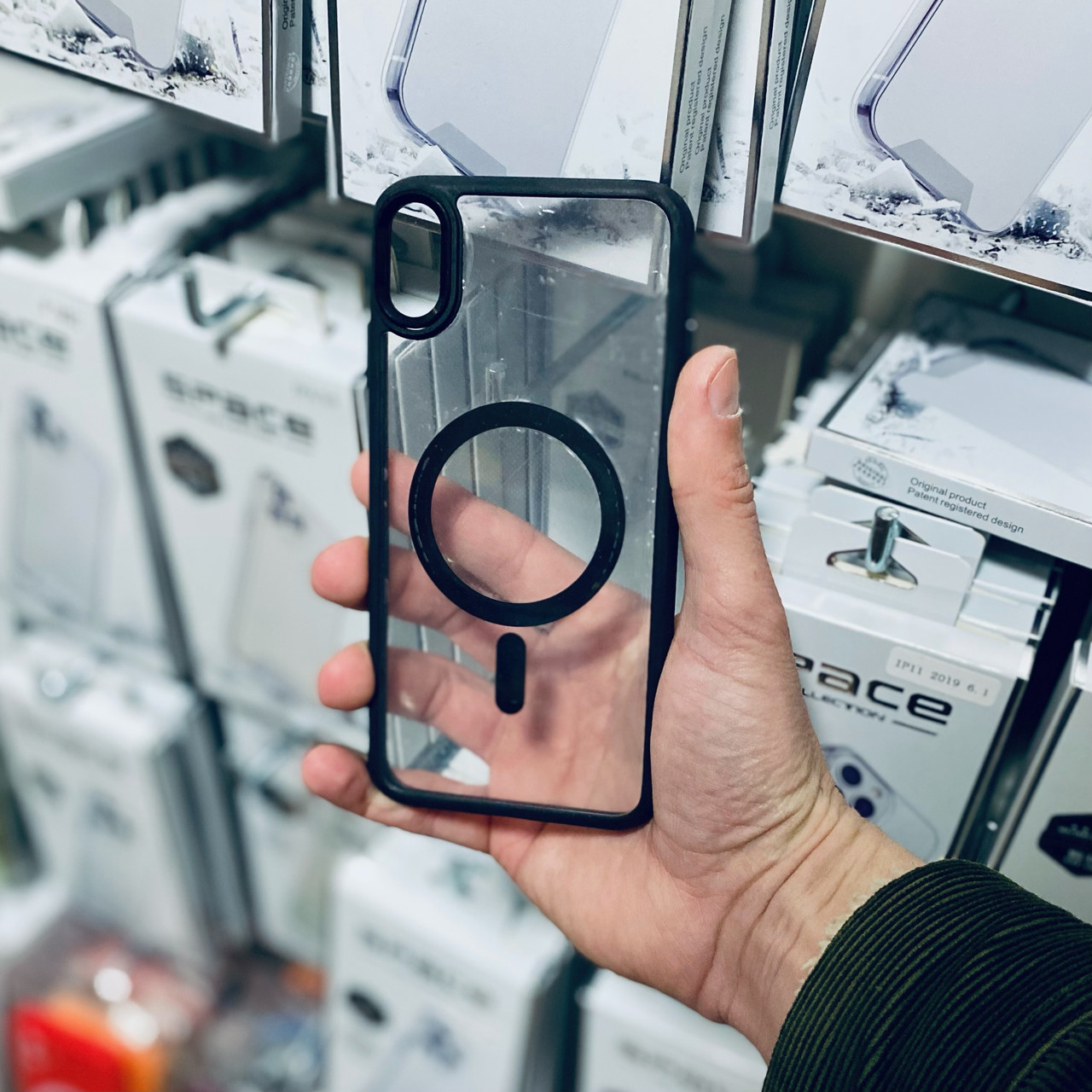 Чохол WAVE Cover Glossy Ardor Case with MagSafe для iPhone Xs Max Чорний