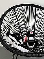 Кеди жіночі Vans Skool KNU Black White Ванс Скул Кну низькі унісекс чорно-білі замша текстиль демісезон, фото 3