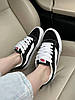 Кеди Vans Skool KNU Black White Ванс Скул Кну дуті низькі унісекс чорно-білі замша текстиль демісезон, фото 7